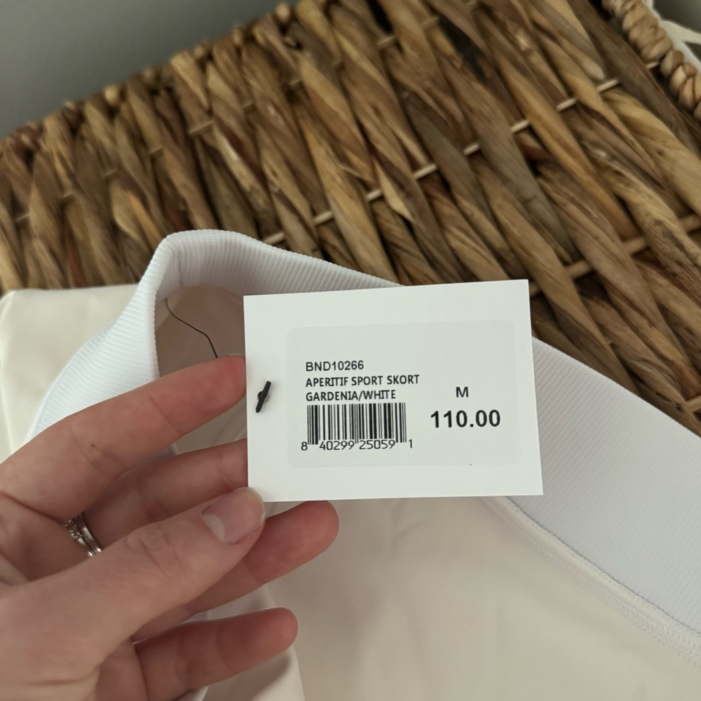 Bandier Aperitif Gardenia Sweetheart Corset Bra Pocket Skort Tennis Athleisure M - Picture 11 of 13